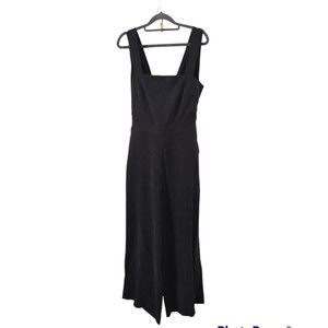 Women’s Black Square-Neck Jumpsuit